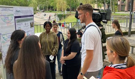 Schlossrealschule Stuttgart stellt ParKli am Feuersee vor